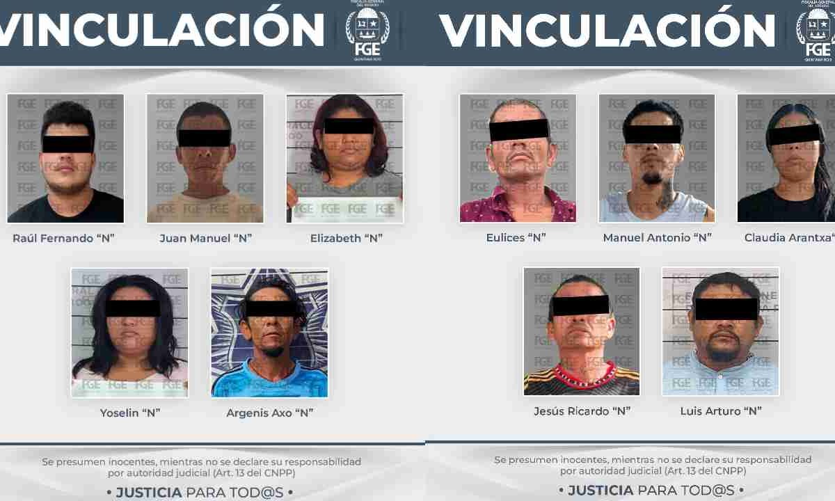 Vinculan a proceso a 10 por narcomenudeo.