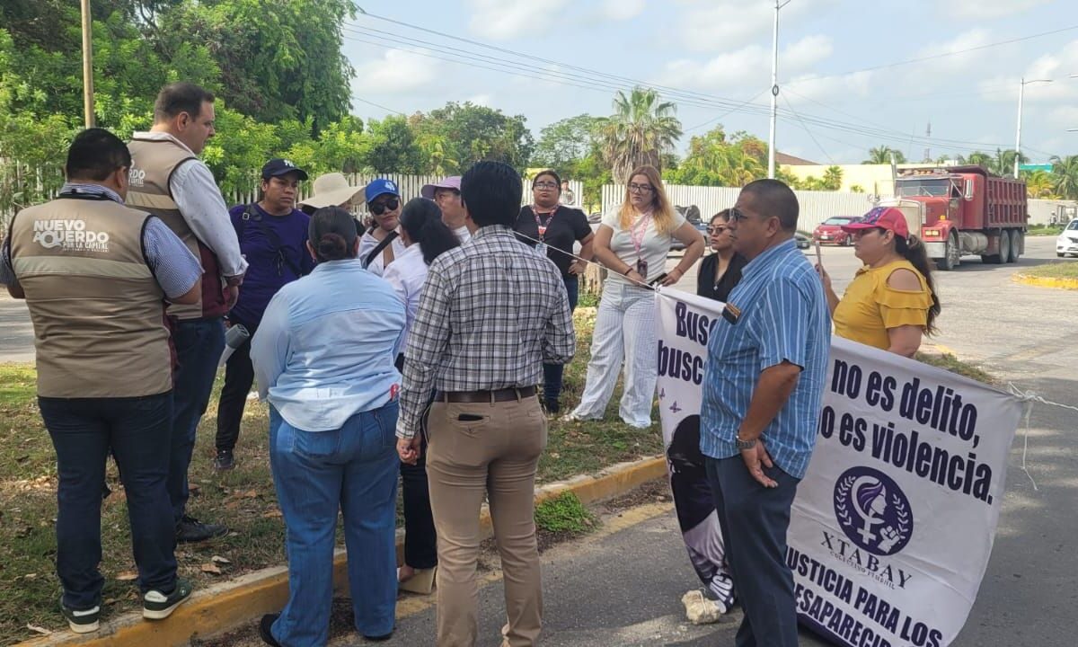 Con bloqueo en Chetumal mujeres logran atención del fiscal