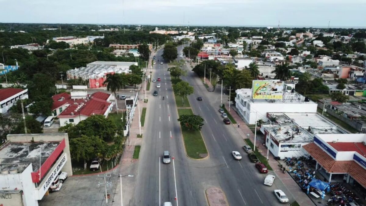 Remodelación de la avenida Insurgentes Chetumal