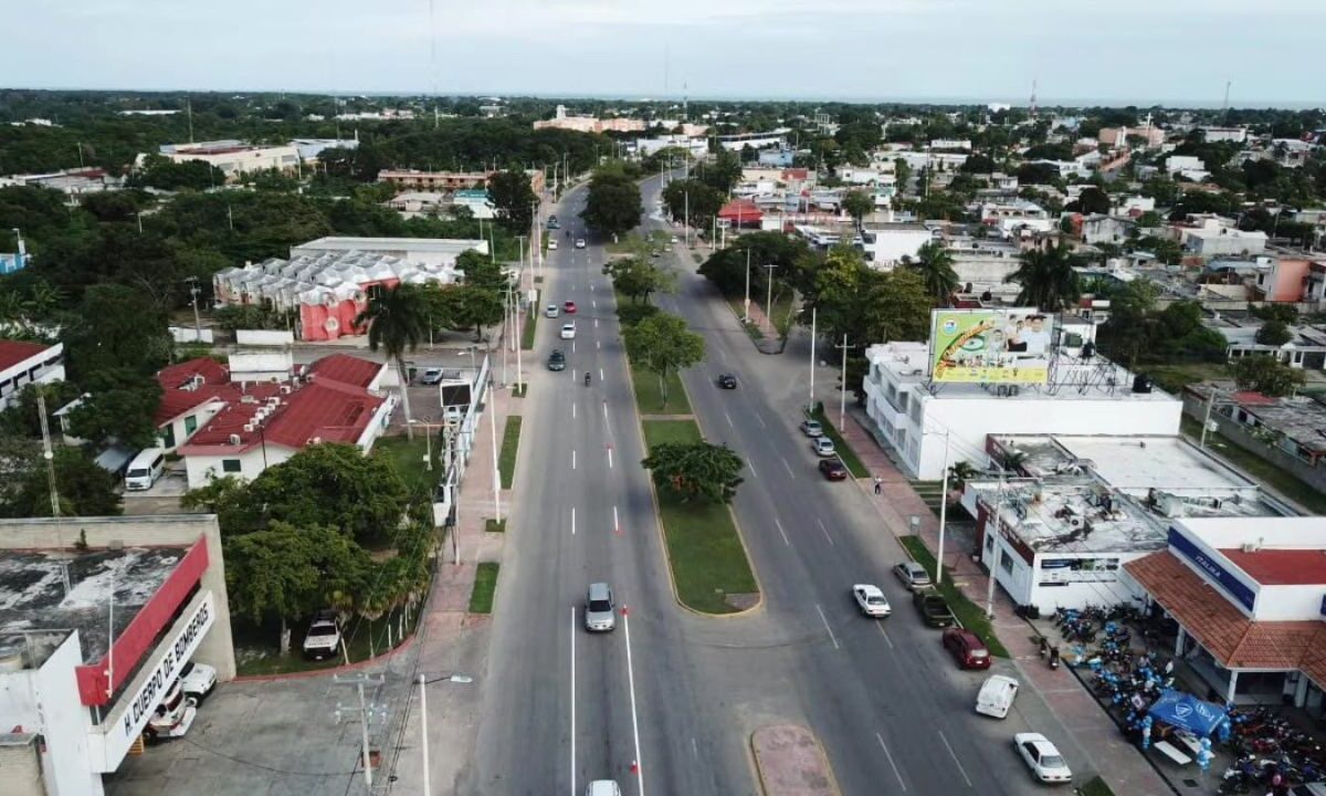 Remodelación de la avenida Insurgentes Chetumal