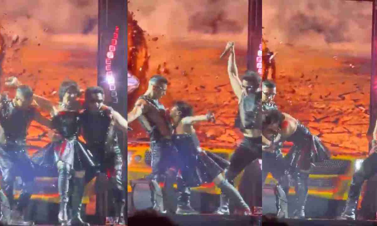 Alejandra Guzmán sufre lesión en pleno concierto.