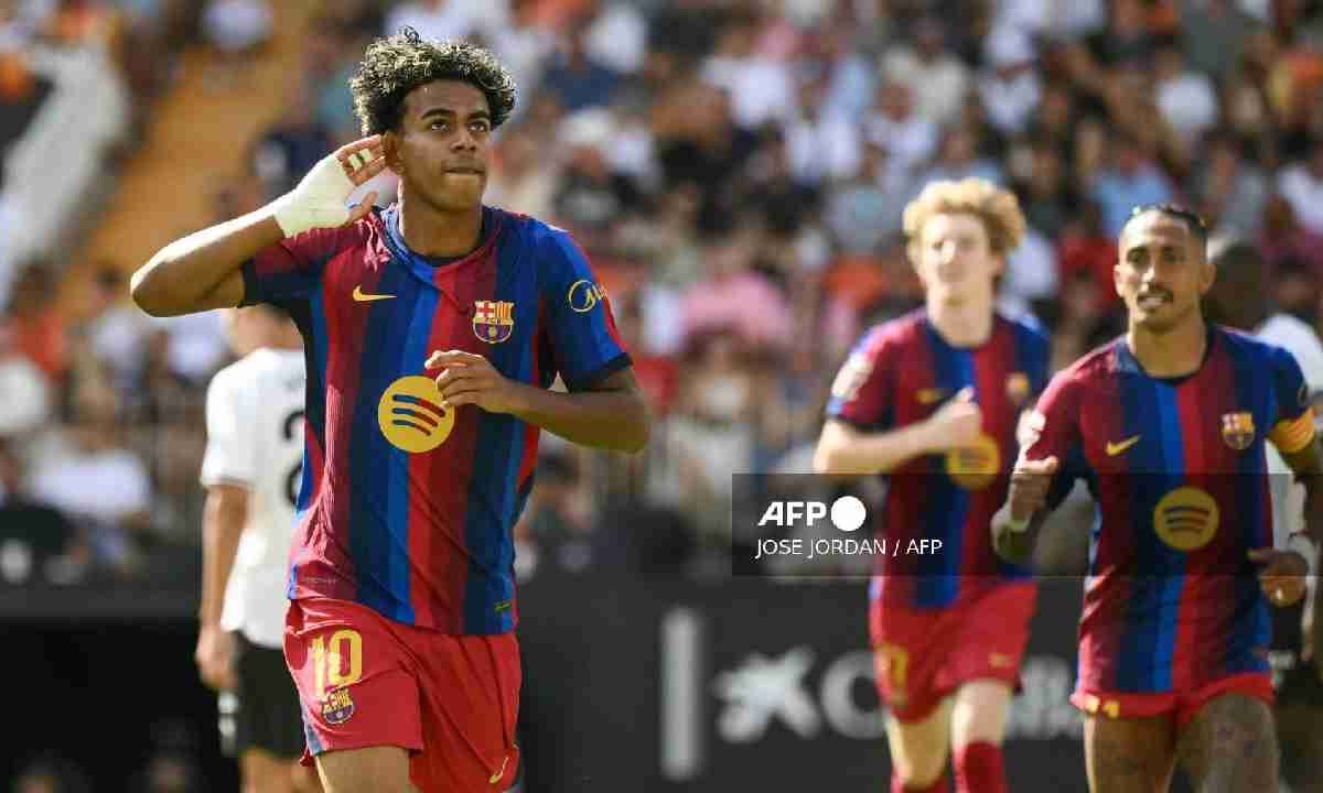Goleada del Barcelona a Valencia.