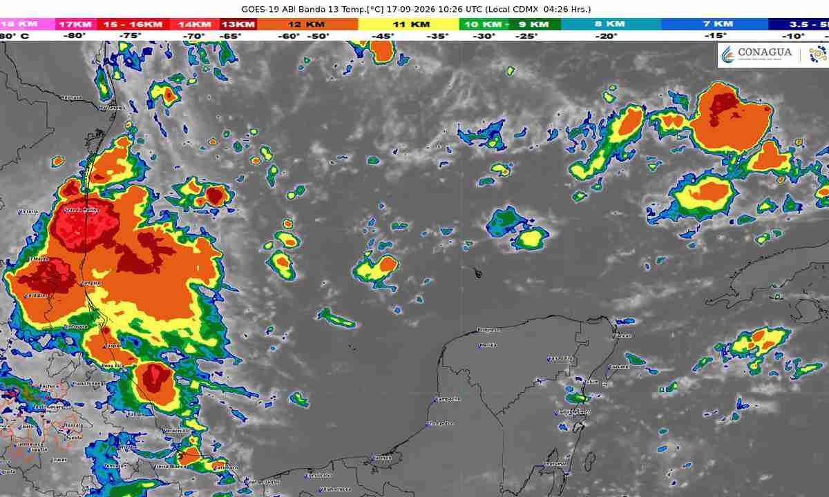 El clima será caluroso con lluvias.