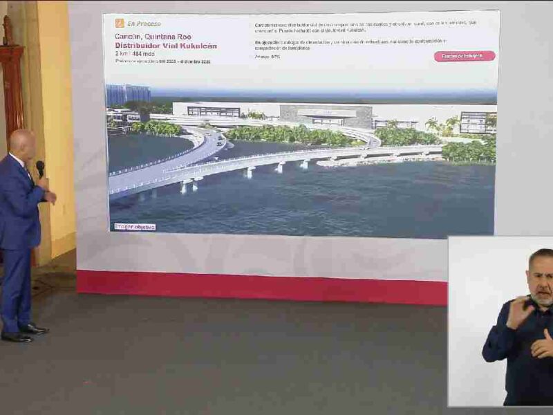 Distribuidor Vial Kukulcán con avance de 57%; podría ser inaugurado antes de tiempo: SICT