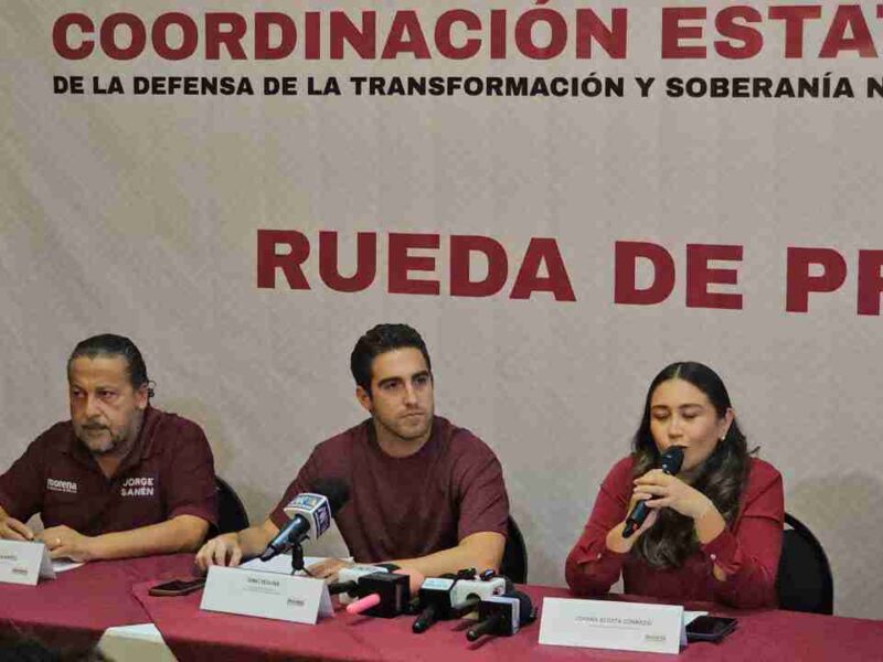 Gino Segura coordinador estatal de la Defensa de la 4T en Q. Roo inicia "operación cicatriz"