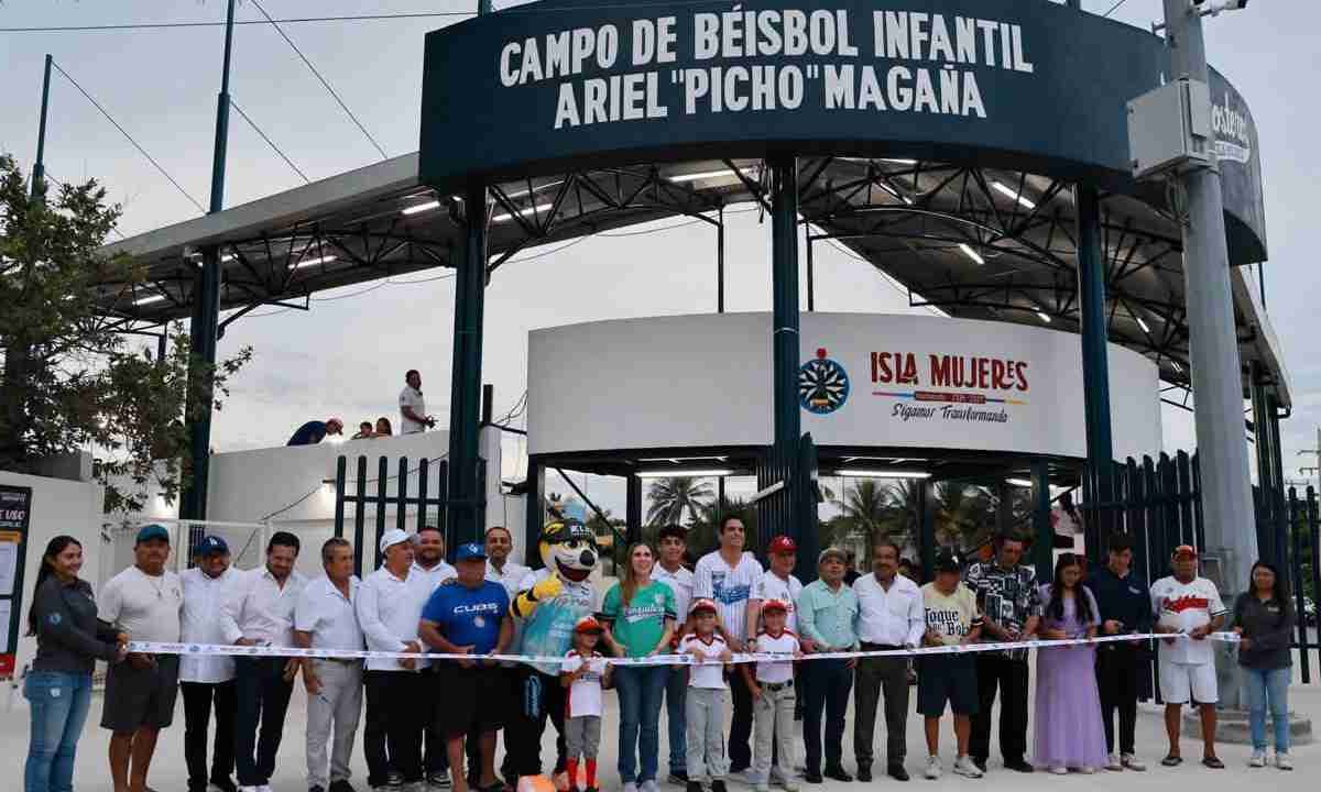 Ya es una realidad el Campo de Béisbol Infantil en la isla.