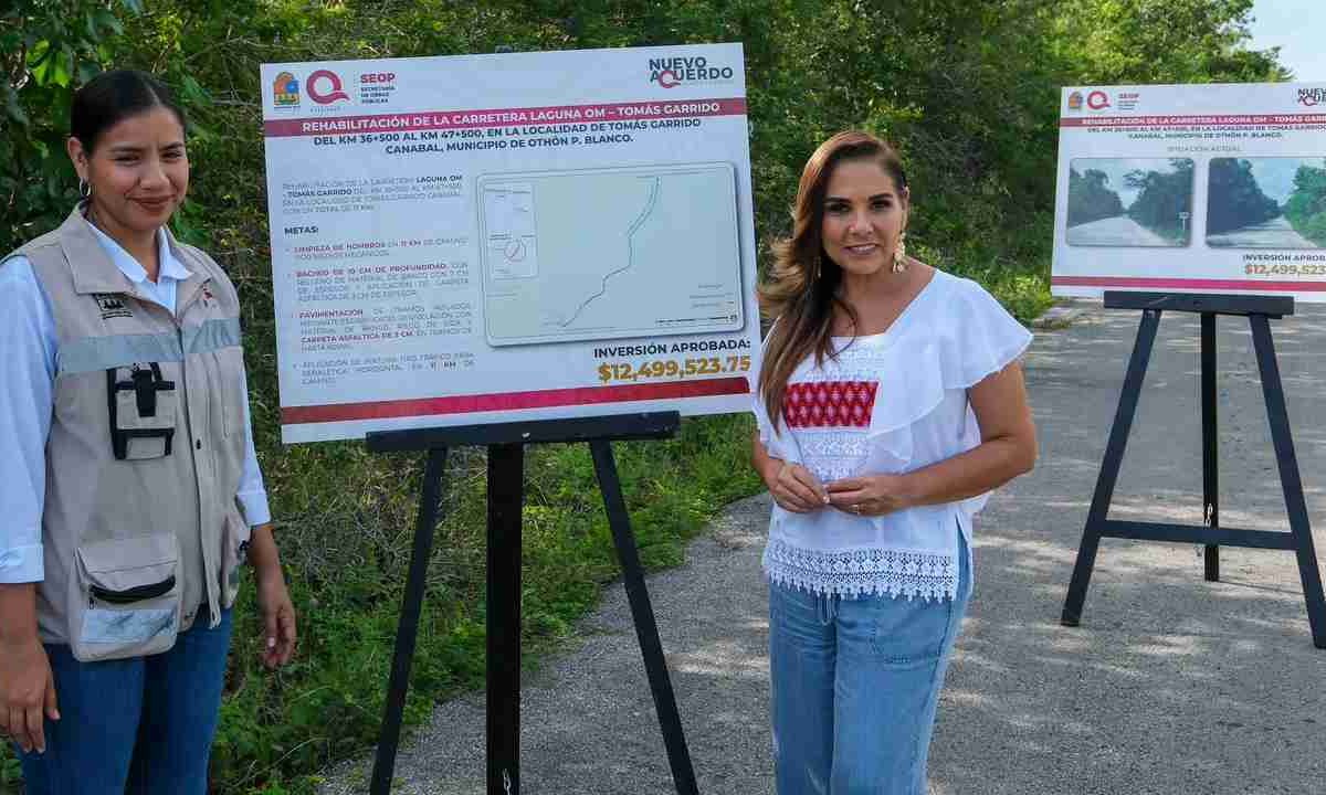 Mara Lezama anuncia obra carretera en el su.