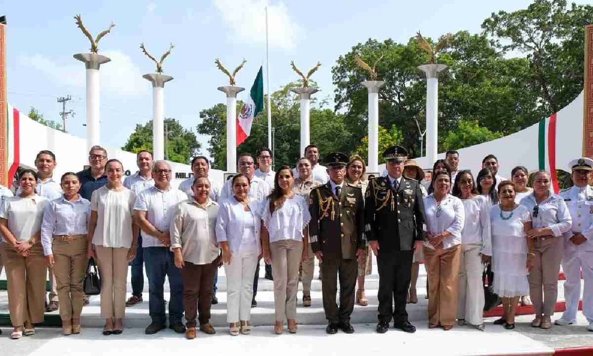 Mara Lezama destacó la figura de los Niños Héroes.