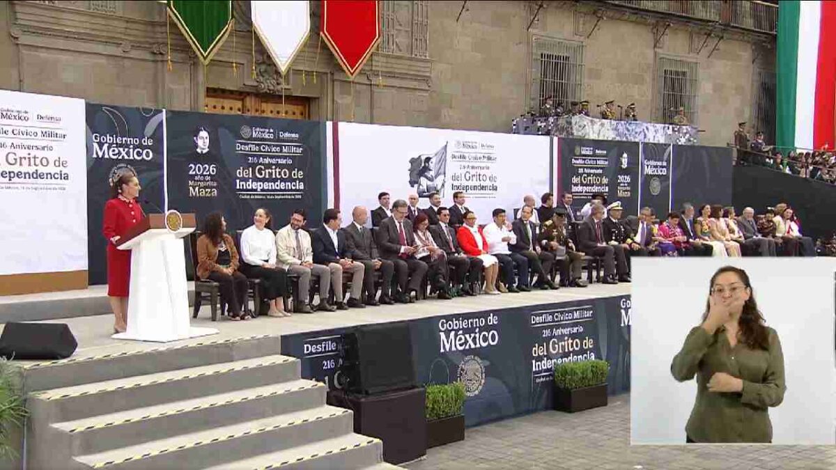 Claudia Sheinbaum en el Desfile Militar.