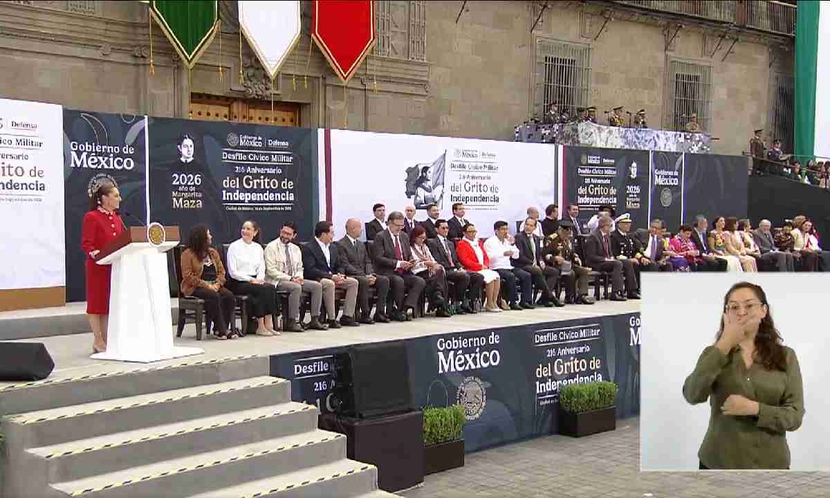 Claudia Sheinbaum en el Desfile Militar.