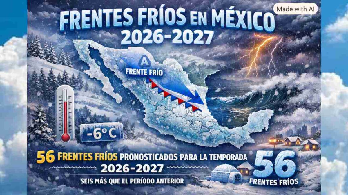Ya está la lista de frentes fríos.