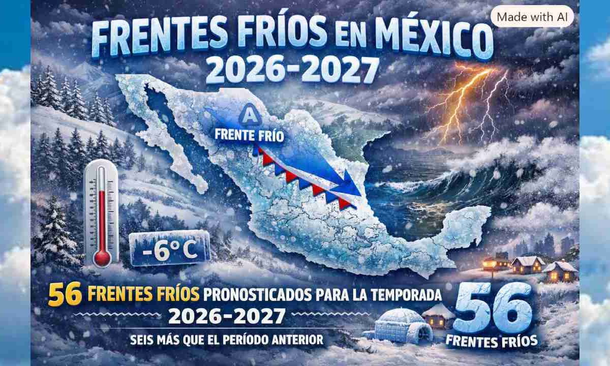 Ya está la lista de frentes fríos.