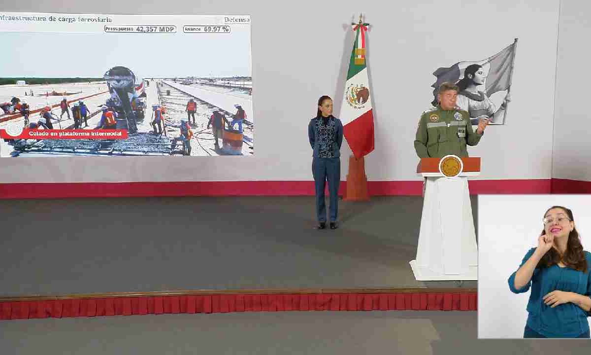 Avanzan trabajos del Tren Maya de carga.