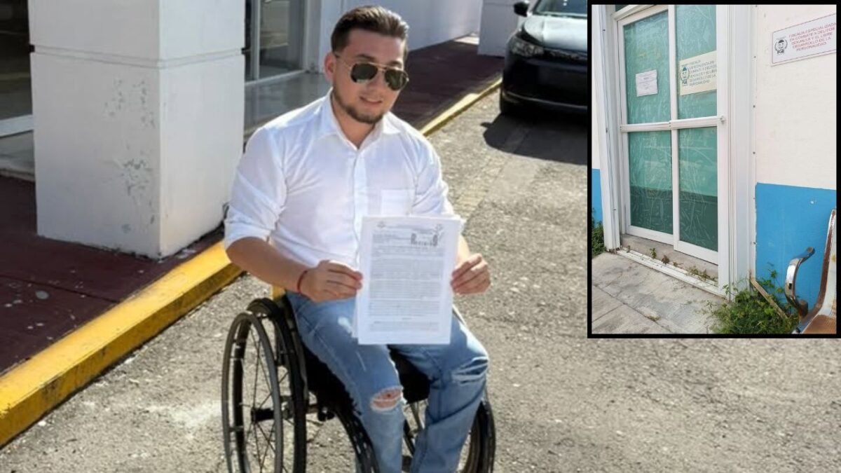 Exigen accesibilidad universal en el edificio de la FGE en Chetumal