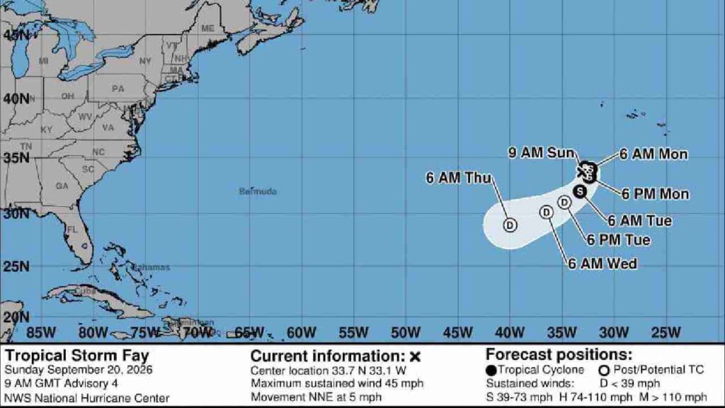 Vigilan la tormenta tropical Fay.