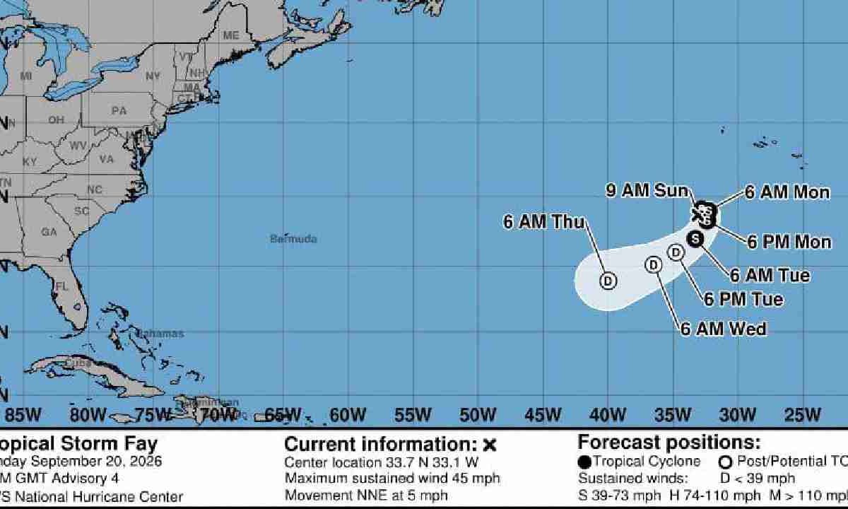 Vigilan la tormenta tropical Fay.