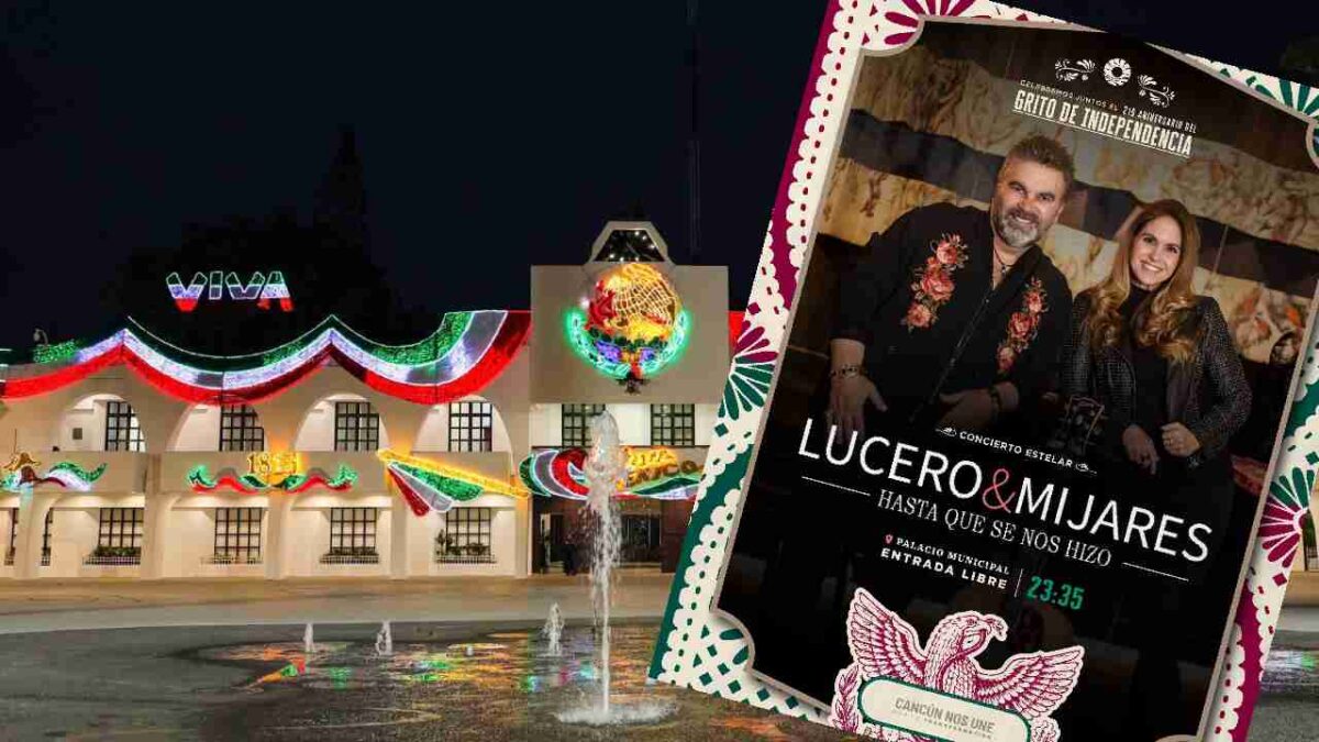 Todo listo para las fiestas de este 15 de septiembre en Cancún.